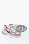 Nike Mesh V2k Run Low Top Sneakers With Leather Trims