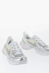Nike Mesh V2k Run Low Top Sneakers With Metallic Faux Leather Tri