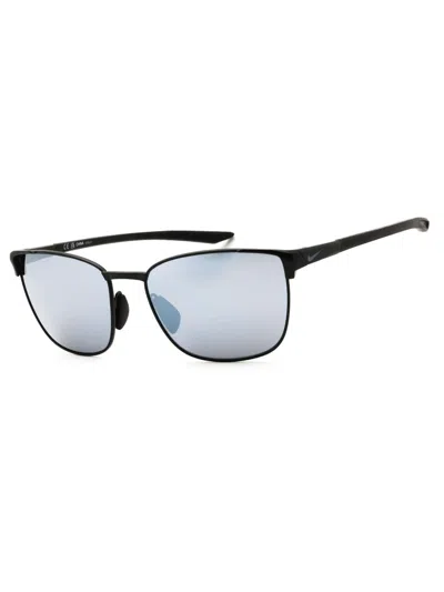 Nike Metal Fusion Rectangular Men's Sunglasses In Black