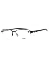 Nike Metal Rectangular Men's Eyeglasses In Black