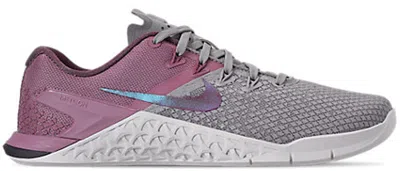 Pre-owned Nike Metcon 4 Xd (women's) Sneakers In Atmosphere Grey/true Berry/plum Dust
