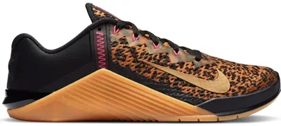 Pre-owned Nike Metcon 6 Cheetah (women's) Sneakers In Black/chutney/gum Medium Brown