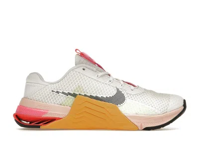 Pre-owned Nike Metcon 7 X (women's) Sneakers In White/pollen/bright Crimson