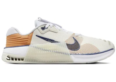 Pre-owned Nike Metcon 9 Amp Midnight Navy (women's) Sneakers In White/light Bone/limestone In Multi