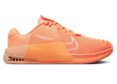 Pre-owned Nike Metcon 9 Amp (women's) Sneakers In Atomic Orange/ice Peach/peach Cream