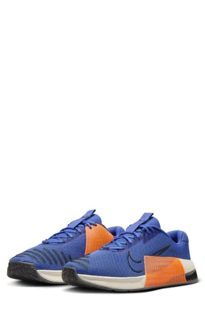 Nike Metcon 9 Training Shoe In Blue/crimson/ivory
