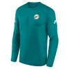 Nike Aqua Miami Dolphins Legend Small Logo Performance Long Sleeve T-shirt In Green