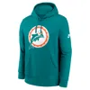 Nike Miami Dolphins Club Logo  Men's Nfl Pullover Hoodie In Green