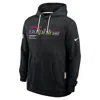 Nike Miami Dolphins Crucial Catch Sideline  Men's Dri-fit Nfl Pullover Hoodie In Black