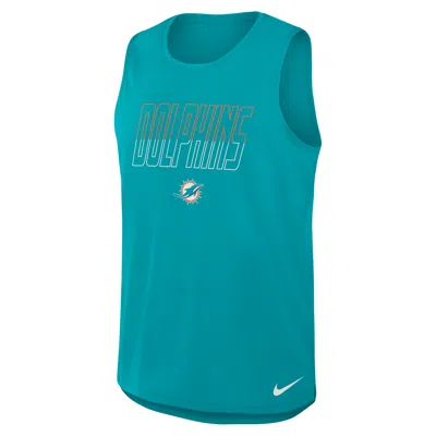 Nike Miami Dolphins  Men's Dri-fit Nfl Tank Top In Blue