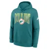 Nike Miami Dolphins Rewind Club  Men's Nfl Pullover Hoodie In Blue
