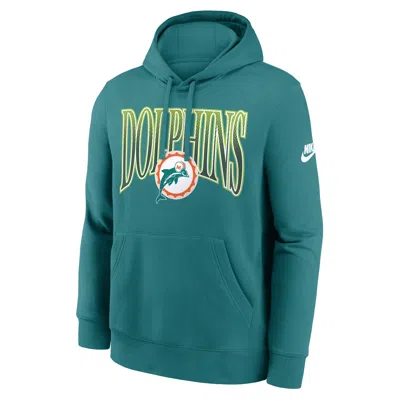 Nike Miami Dolphins Rewind Club  Men's Nfl Pullover Hoodie In Blue