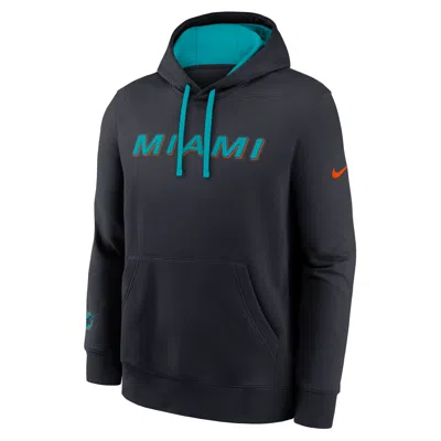Nike Miami Dolphins Rivalries Collection Club  Men's Nfl Pullover Hoodie In Blue