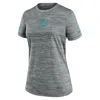 Nike Miami Dolphins Sideline Team Issue Velocity  Women's Dri-fit Nfl T-shirt