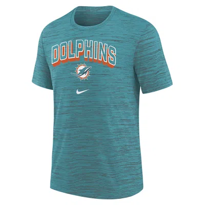 Nike Miami Dolphins Sideline Velocity Big Kidsâ  Dri-fit Nfl T-shirt In Green