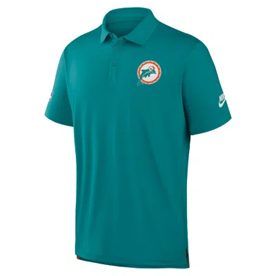 Nike Miami Dolphins Tour  Men's Dri-fit Nfl Polo In Blue