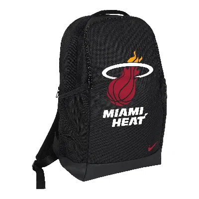 Nike Miami Heat Brasilia  Unisex Nba Backpack (24l) In Black