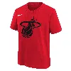 Nike Miami Heat Essential City Edition Big Kids'  Nba T-shirt In Red