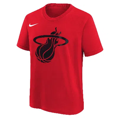 Nike Miami Heat Essential City Edition Big Kids'  Nba T-shirt In Red