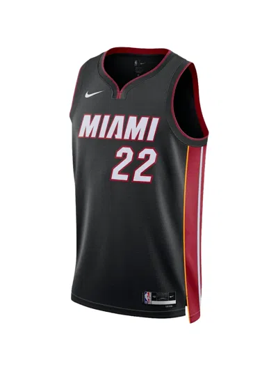 Nike Kids' Miami Heat Logo-detail Vest In Black