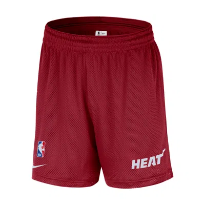 Nike Miami Heat  Men's Nba Mesh Shorts In Red