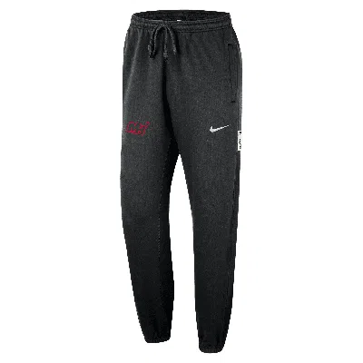 Nike Miami Heat Standard Issue City Edition  Men's Dri-fit Nba Pants In Black