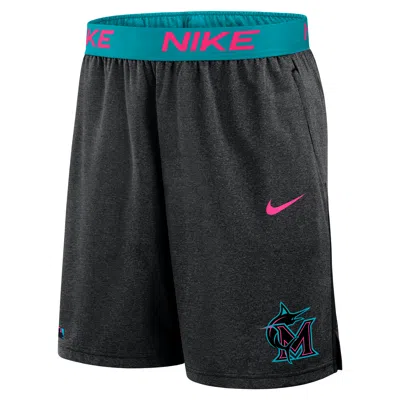Nike Miami Marlins Authentic Collection City Connect  Men's Dri-fit Mlb Shorts In Black