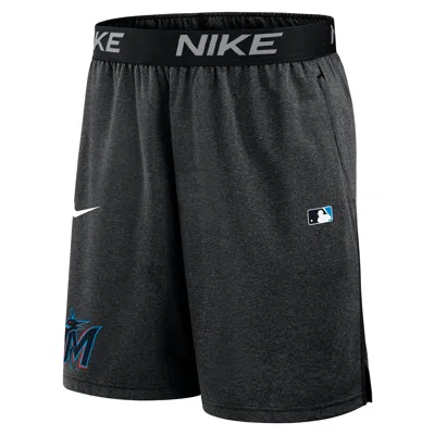 Nike Miami Marlins Authentic Collection  Men's Dri-fit Mlb Shorts In Black
