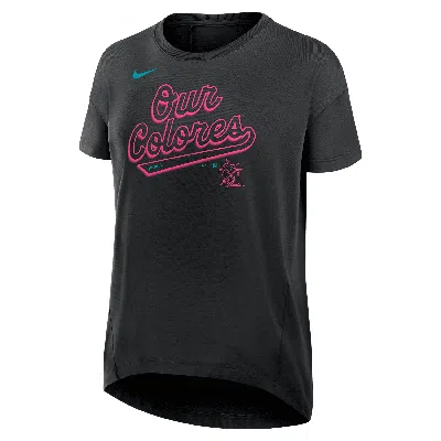 Nike Miami Marlins City Connect Flowy Womenâs  Women's Dri-fit Mlb T-shirt