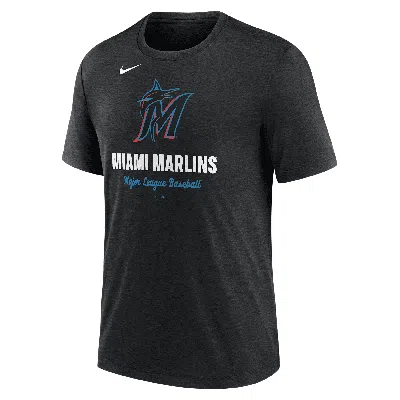 Nike Miami Marlins Logo  Men's Mlb T-shirt In Gold