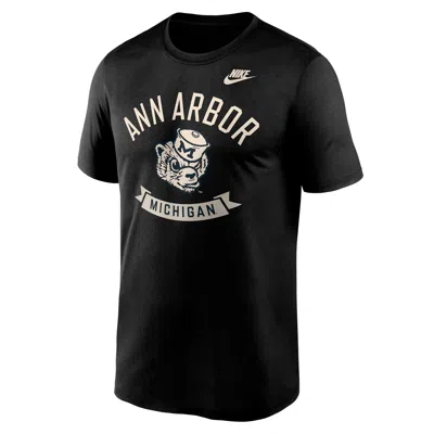 Nike Michigan Hometown Legend  Men's Dri-fit College T-shirt In Black
