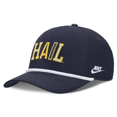 Nike Michigan Legacy Basketball Rope Rise  Unisex College Adjustable Hat In Black