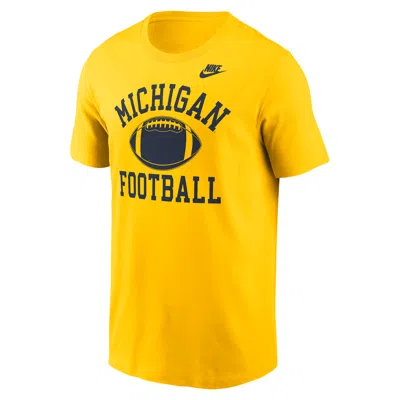 NIKE MICHIGAN LEGACY FOOTBALL ICON  MEN'S COLLEGE T-SHIRT,1015905235