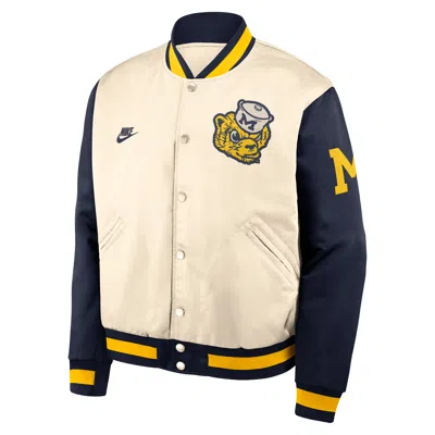 Nike Michigan Legacy  Men's College Full-snap Bomber Jacket In Multi