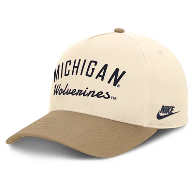 Nike Michigan Legacy Rise  Unisex College A-frame Adjustable Hat In Brown