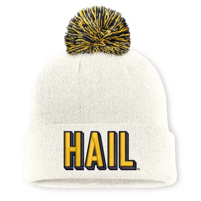 Nike Michigan Peak  Unisex College Cuffed Beanie In Neutral