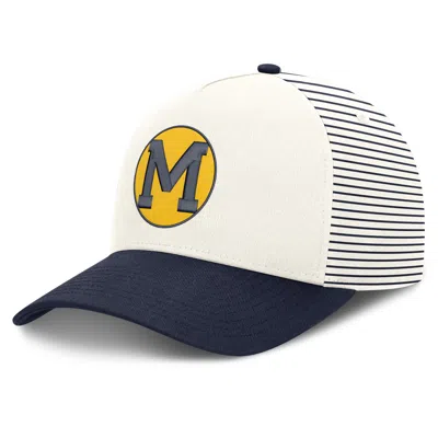 Nike Michigan Rise  Unisex Dri-fit College A-frame Adjustable Hat In Multi