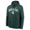 Nike Michigan State Arch  Men's College Pullover Hoodie In Green