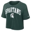 Nike Michigan State Athletic Prep Arch  Women's Dri-fit College Cropped T-shirt