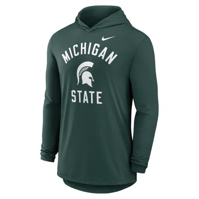 NIKE MICHIGAN STATE CAMPUS ARCH  MEN'S DRI-FIT COLLEGE LONG-SLEEVE HOODED T-SHIRT,1015865045
