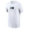 Nike Men's White Michigan State Spartans Campus Logo Swoosh T-shirt In White