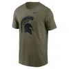 Nike Michigan State Campus Primetime  Men's Dri-fit College T-shirt In Brown