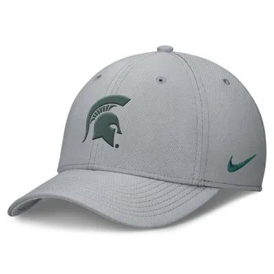 Nike Michigan State Classic  Men's Dri-fit College Hat In Grey