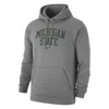 Nike Michigan State Club Fleece  Men's College Pullover Hoodie In Grey
