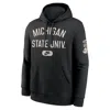 Nike Black Michigan State Spartans Club Fleece Fashion Hoodie In Black
