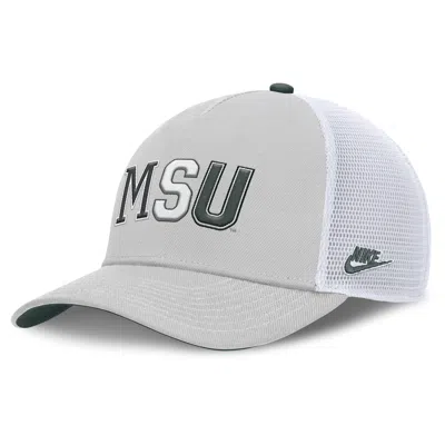 Nike Michigan State Legacy Basketball Rise  Unisex College Trucker Adjustable Hat In Gray
