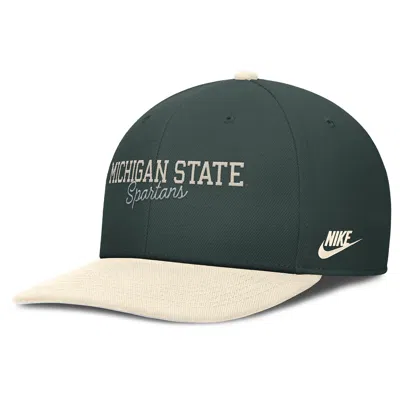 Nike Michigan State Legacy Script  Men's Dri-fit College Adjustable Hat In Green