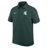 Nike Michigan State  Men's Dri-fit College Polo In Green