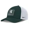 Nike Michigan State On-field Rise Engineered  Men's College Trucker Adjustable Hat In Green