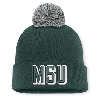 Nike Michigan State Peak  Unisex College Cuffed Beanie In Green